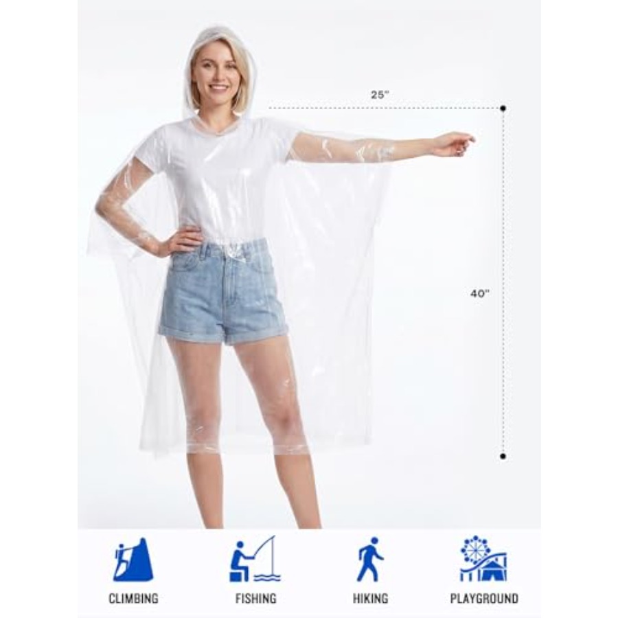 Ponchos de Chuva Descartáveis  - Emergency Poncho Rain avaliação e preço