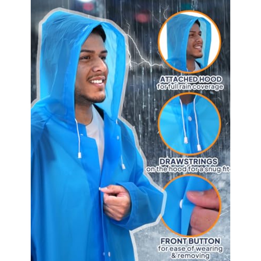 ANYOO Pacote com 2 Ponchos de  - Emergency Poncho Rain avaliação e preço