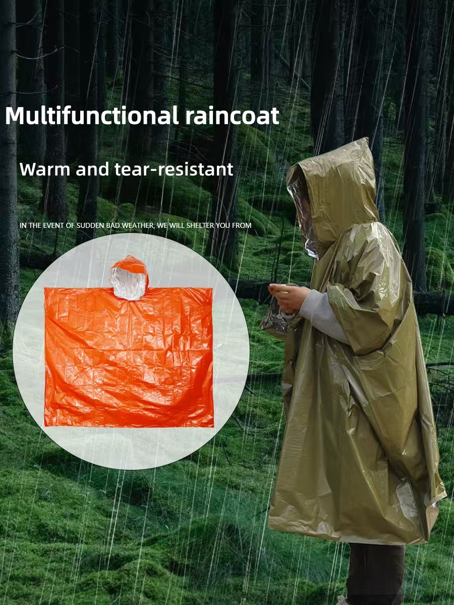 Capa de chuva de emergência po - Survival Blanket Reflective avaliação e preço